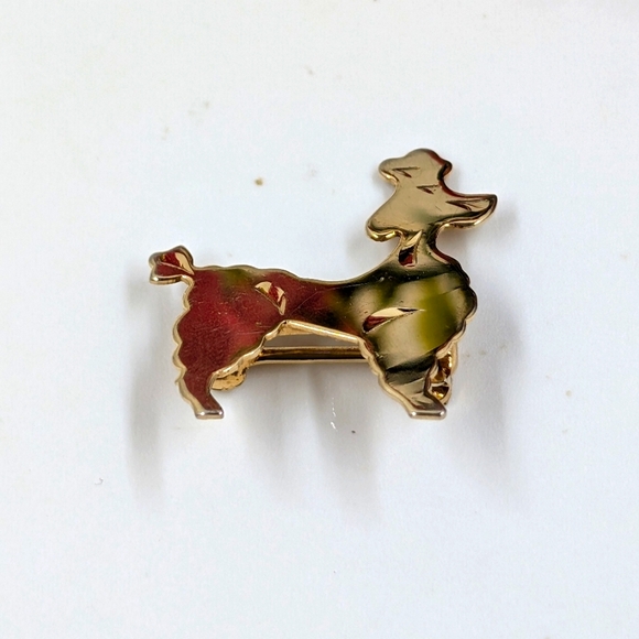 Jewelry - 10K Yellow Gold Filled Signed Vintage Poodle Brooch